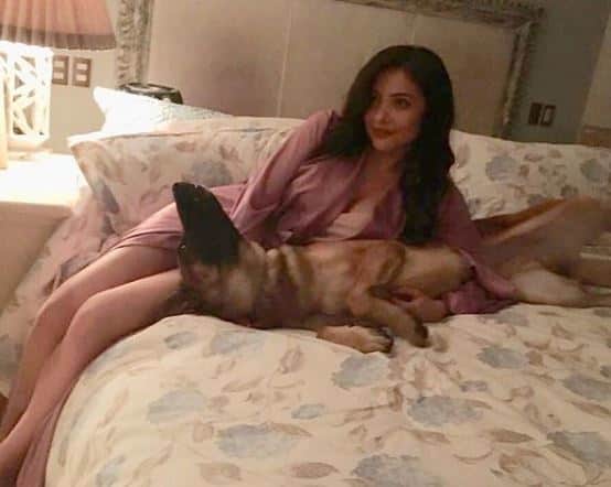 Teresa Ruiz with her pet dog